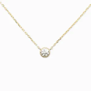 Dahlia 0.30ct GIA Certified Diamond Solitaire Necklace