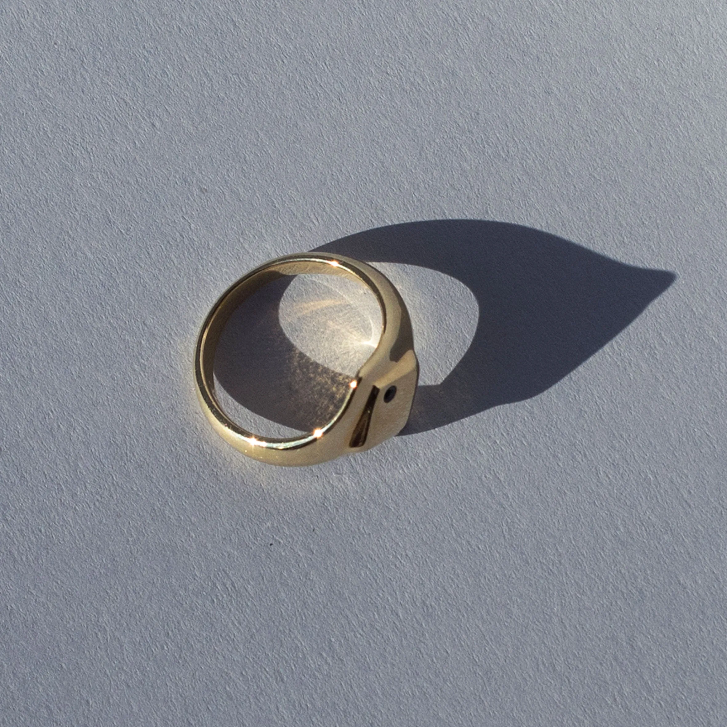 DIAMOND SHAPE SQUARE SIGNET RING