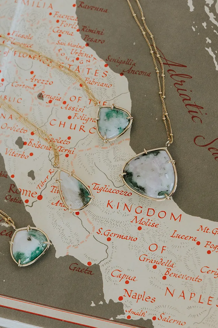 Emerald Gemstone Necklace - Large