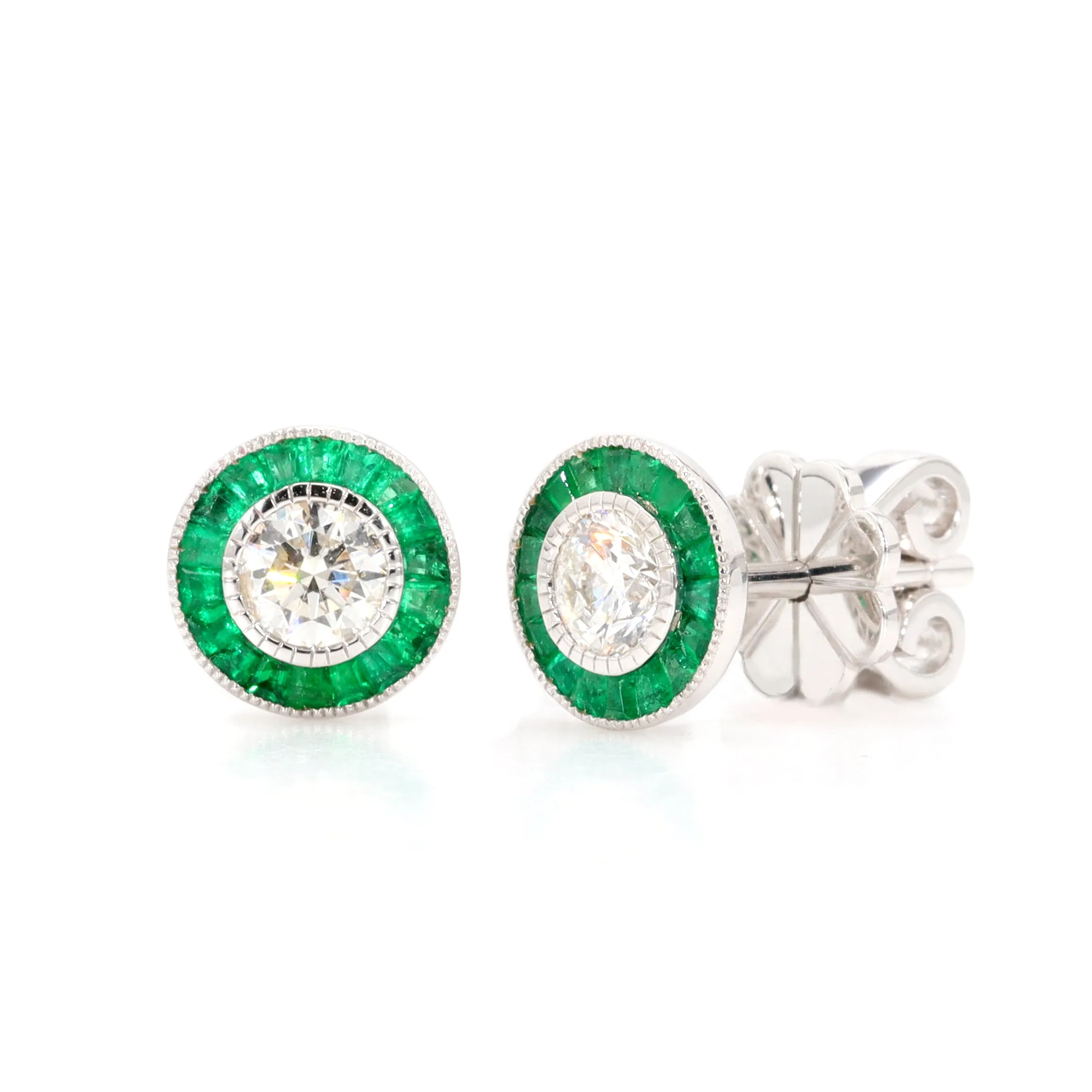 Emerald Stud Earrings