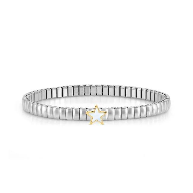 Extension Star Mother Of Pearl Bracelet - Silver - 046009/129