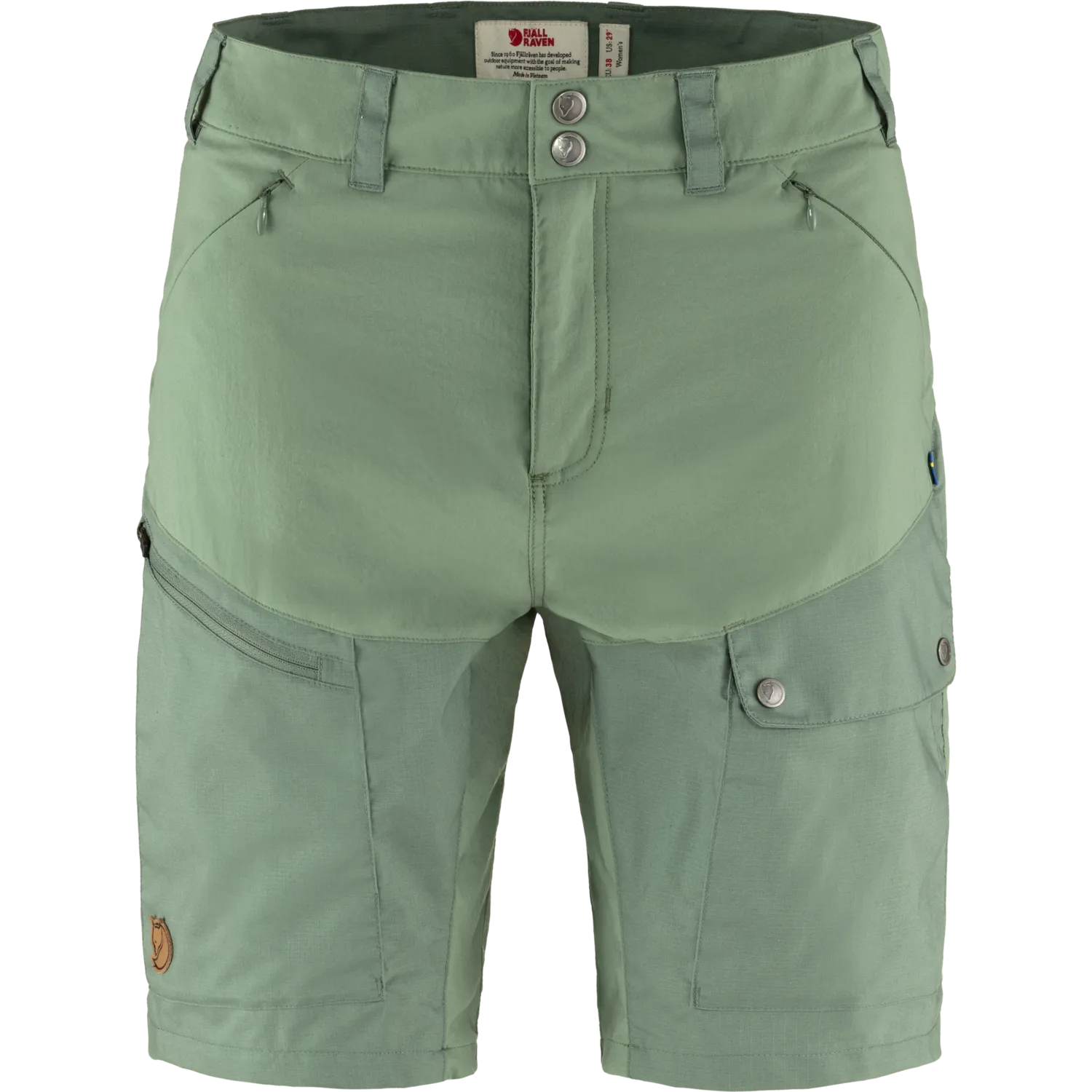 Fjällräven Women&#x27;s Abisko Midsummer Shorts Jade Green/Patina Green | Buy Fjällräven Women&#x27;s Abisko Midsummer Shorts Jade Green/Patina Green here | Outnorth