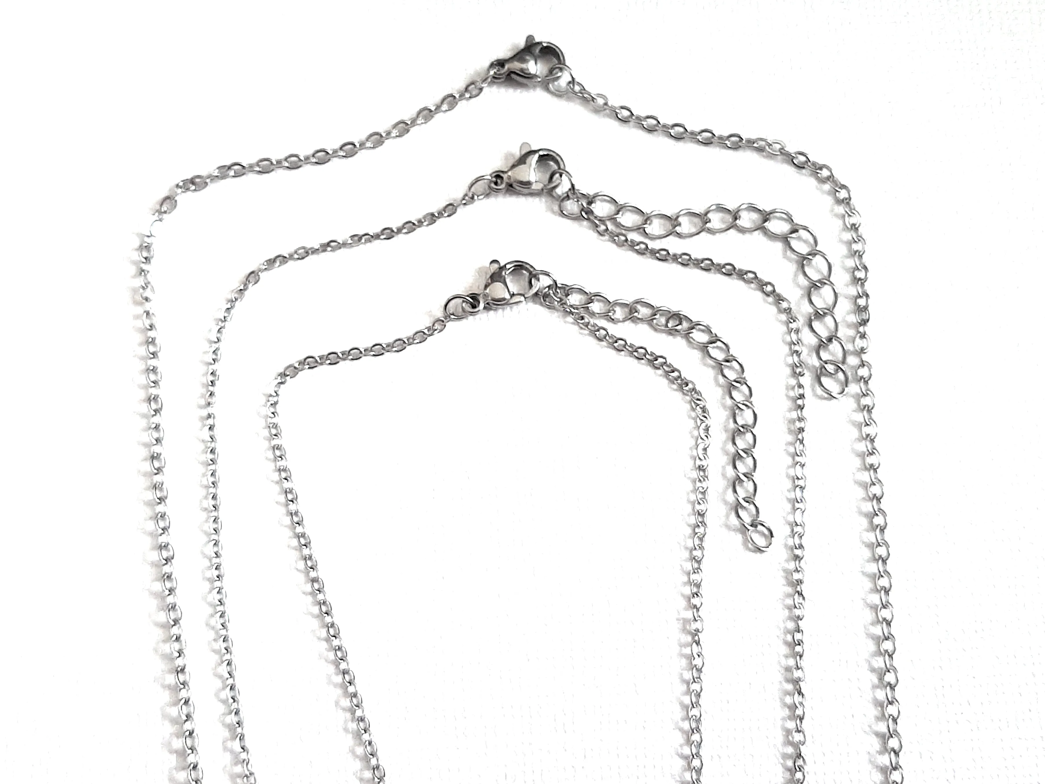 Gemstone Crystal & Charm Layered Necklace Set - White Howlite