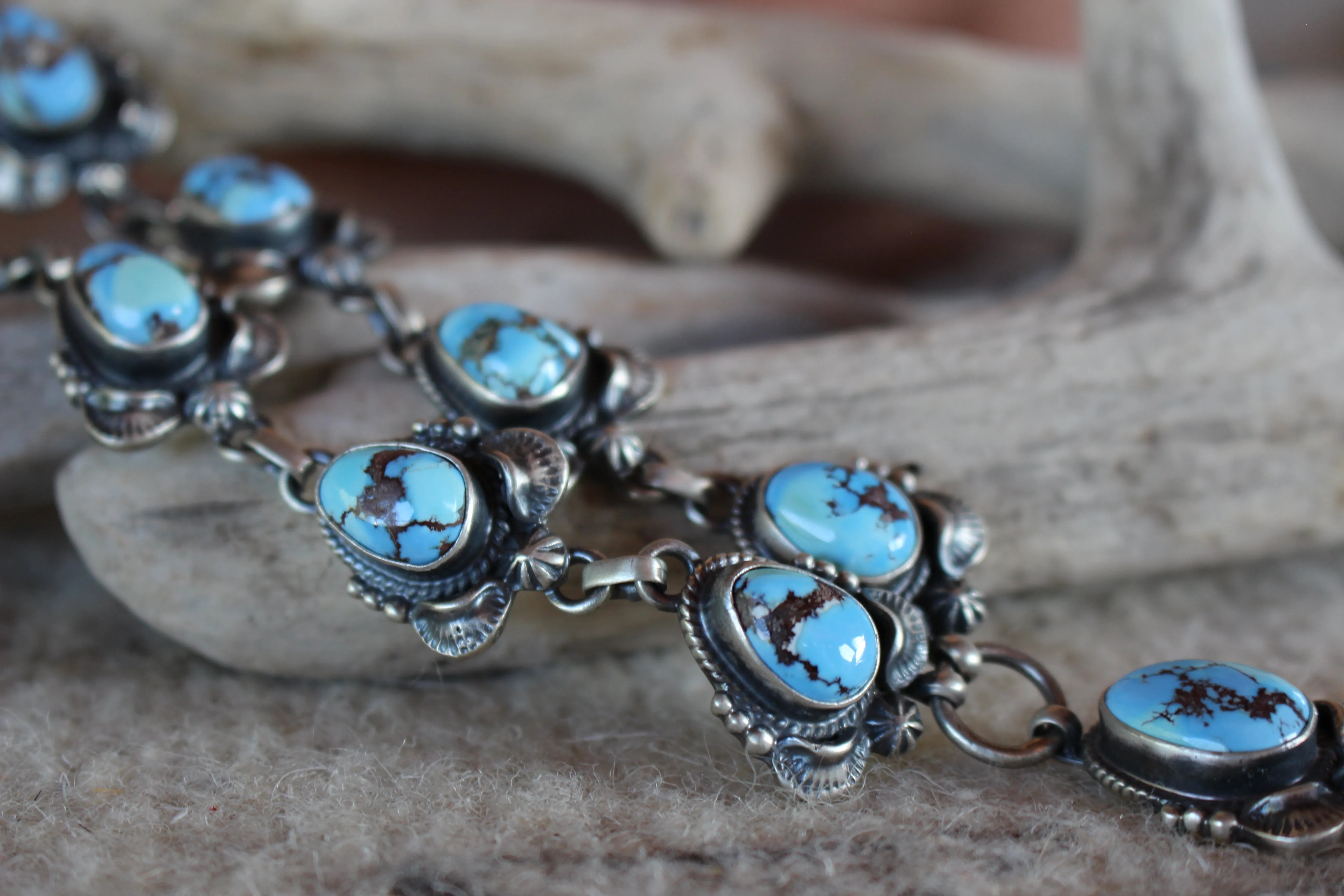 Golden Hills Turquoise Drop Necklace