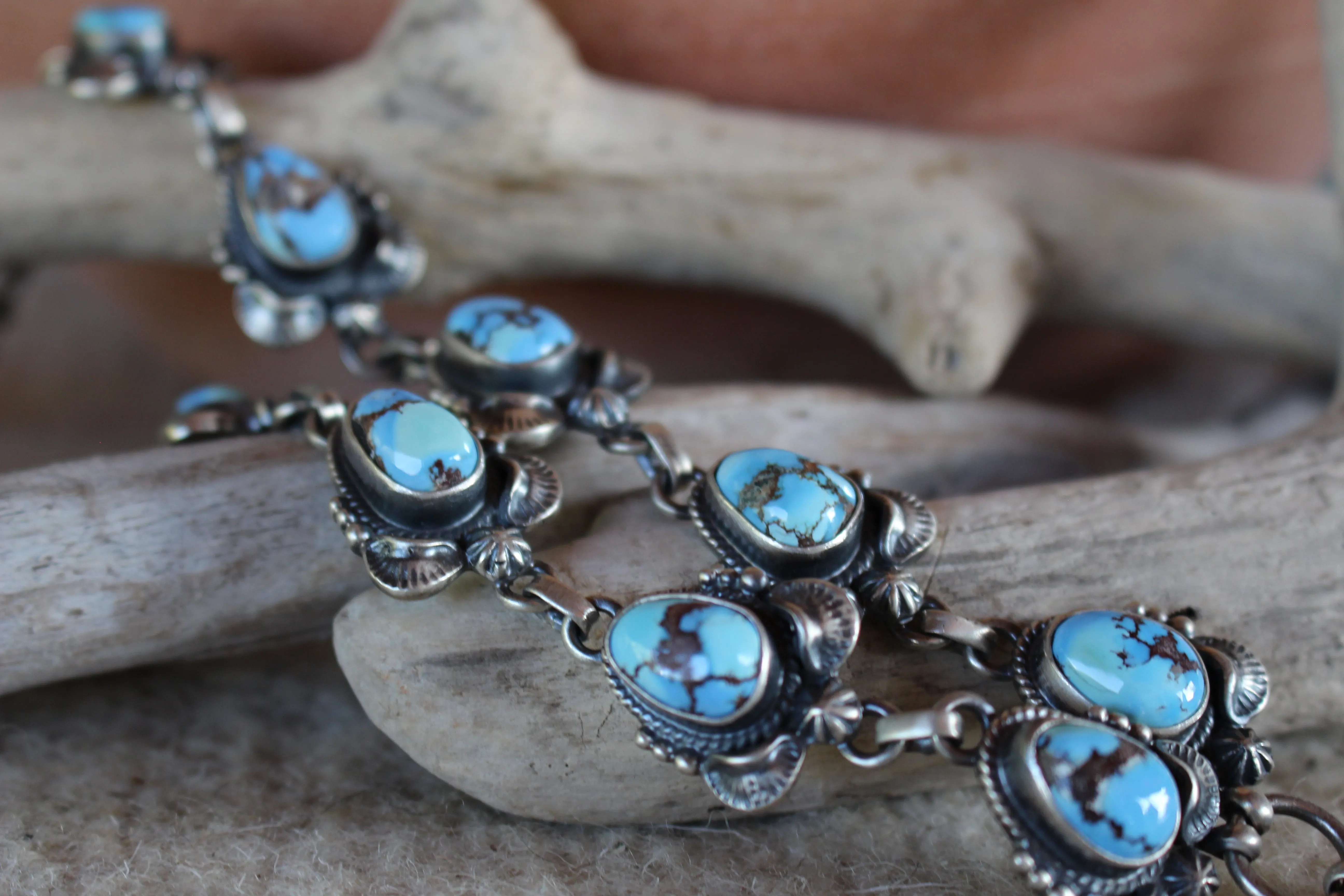 Golden Hills Turquoise Drop Necklace