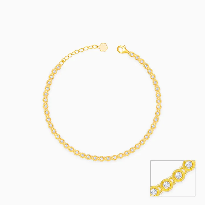 Golden Stellar Orbs Anklet