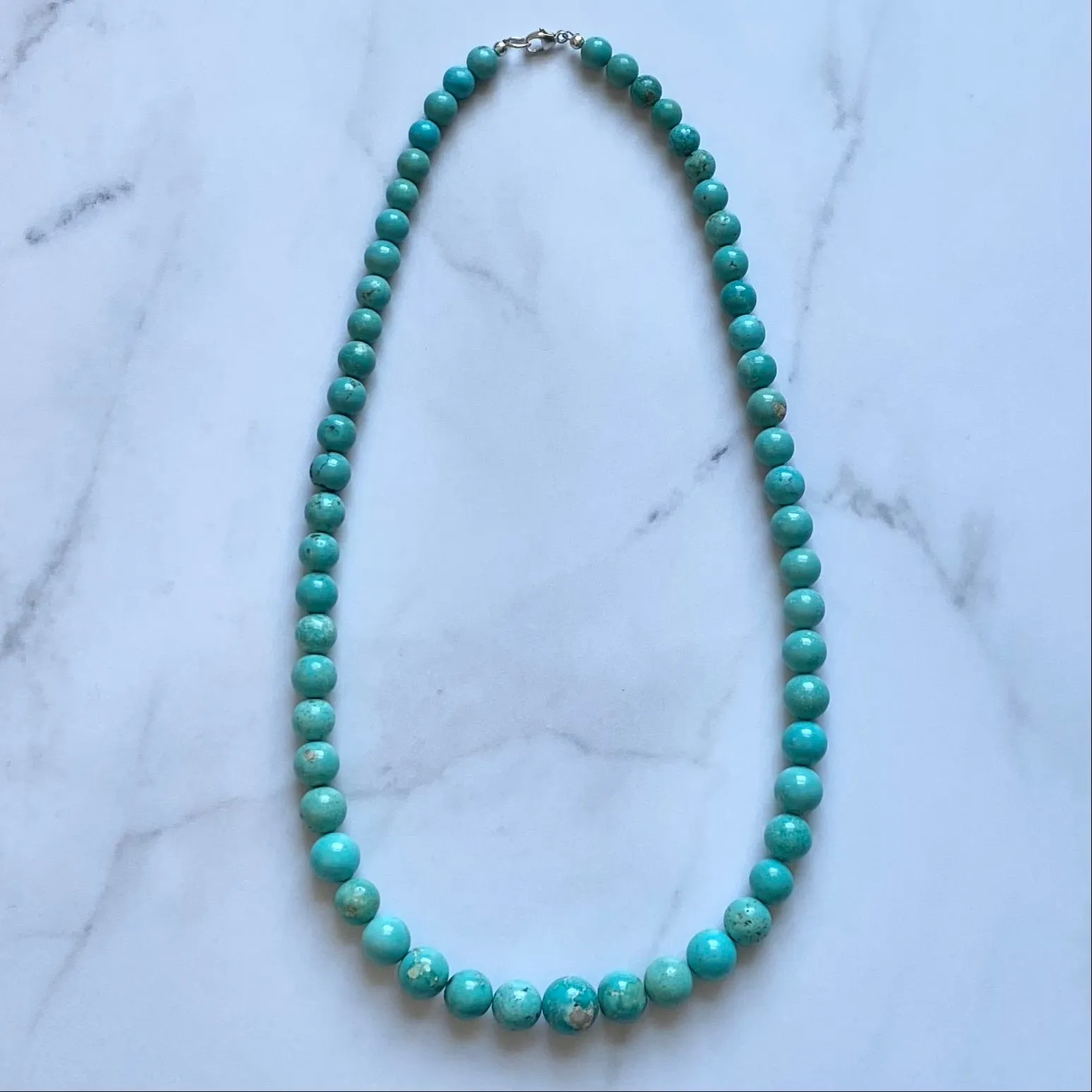 Graduated Round Turquoise Necklace