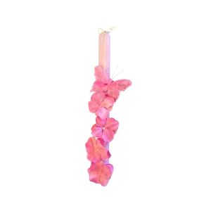 Greek Orthodox Easter Lambades Pinky Pink Butterflies