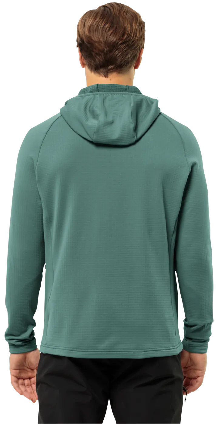 Jack Wolfskin Men&#x27;s Kolbenberg Hooded Full Zip Jade Green | Buy Jack Wolfskin Men&#x27;s Kolbenberg Hooded Full Zip Jade Green here | Outnorth