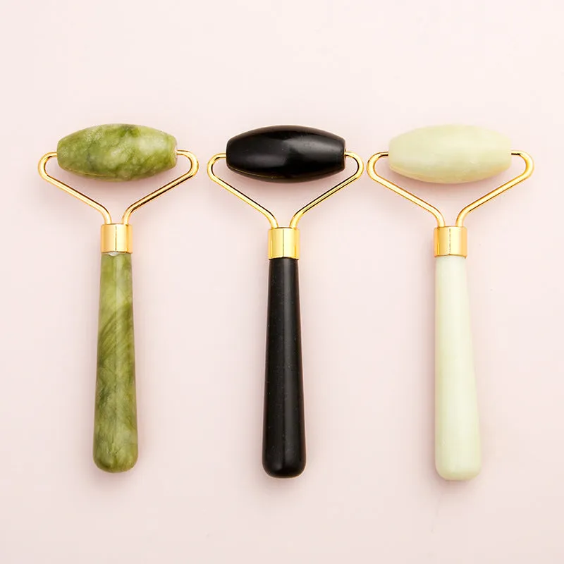 Jade Roller Massager Facial Jade Massage Stick Foreign Trade Jade Roller Xiuyan Jade Beauty Instrument