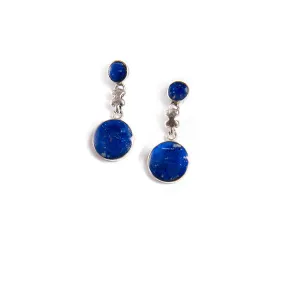 Lapis Lazuli Earrings Urpi | Handcrafted Jewelry | Crafted in Santiago