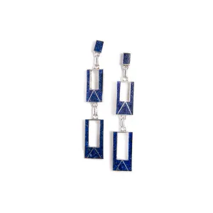 Lapis Lazuli Earrings Urpillay | Artisan Craftsmanship | Crafted in Latin America