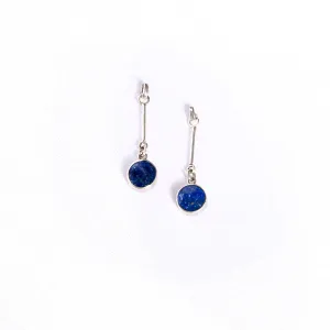 Lapis Lazuli Earrings Ururi | Handcrafted Jewelry | Crafted in Chile