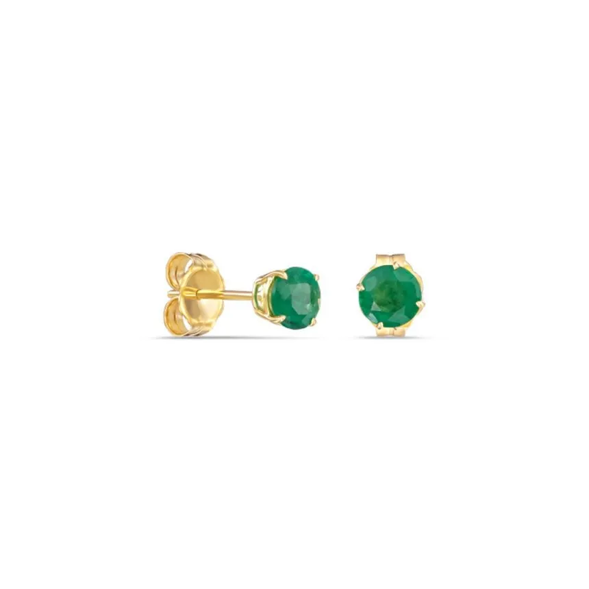 Large Emerald Stud Earrings
