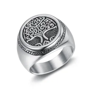 Large Tree Of Life Signet Ring