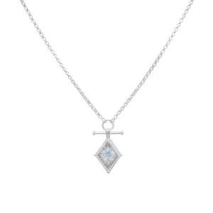Leon Sterling Silver Rainbow Moonstone Necklace