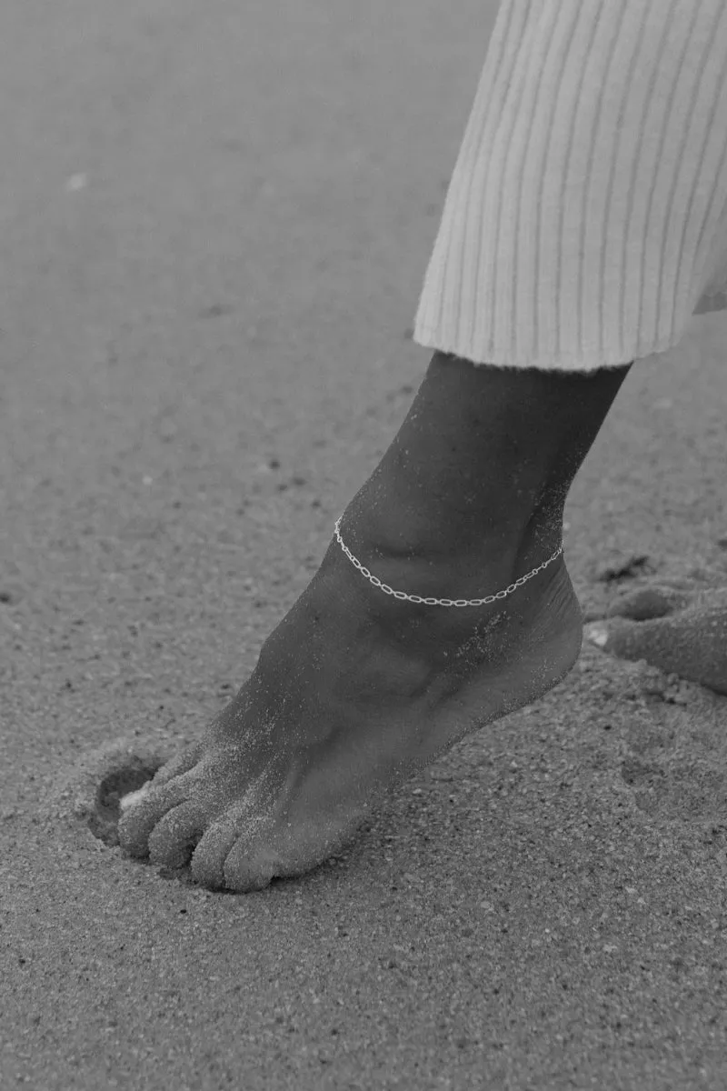 Link Chain Anklet - Silver
