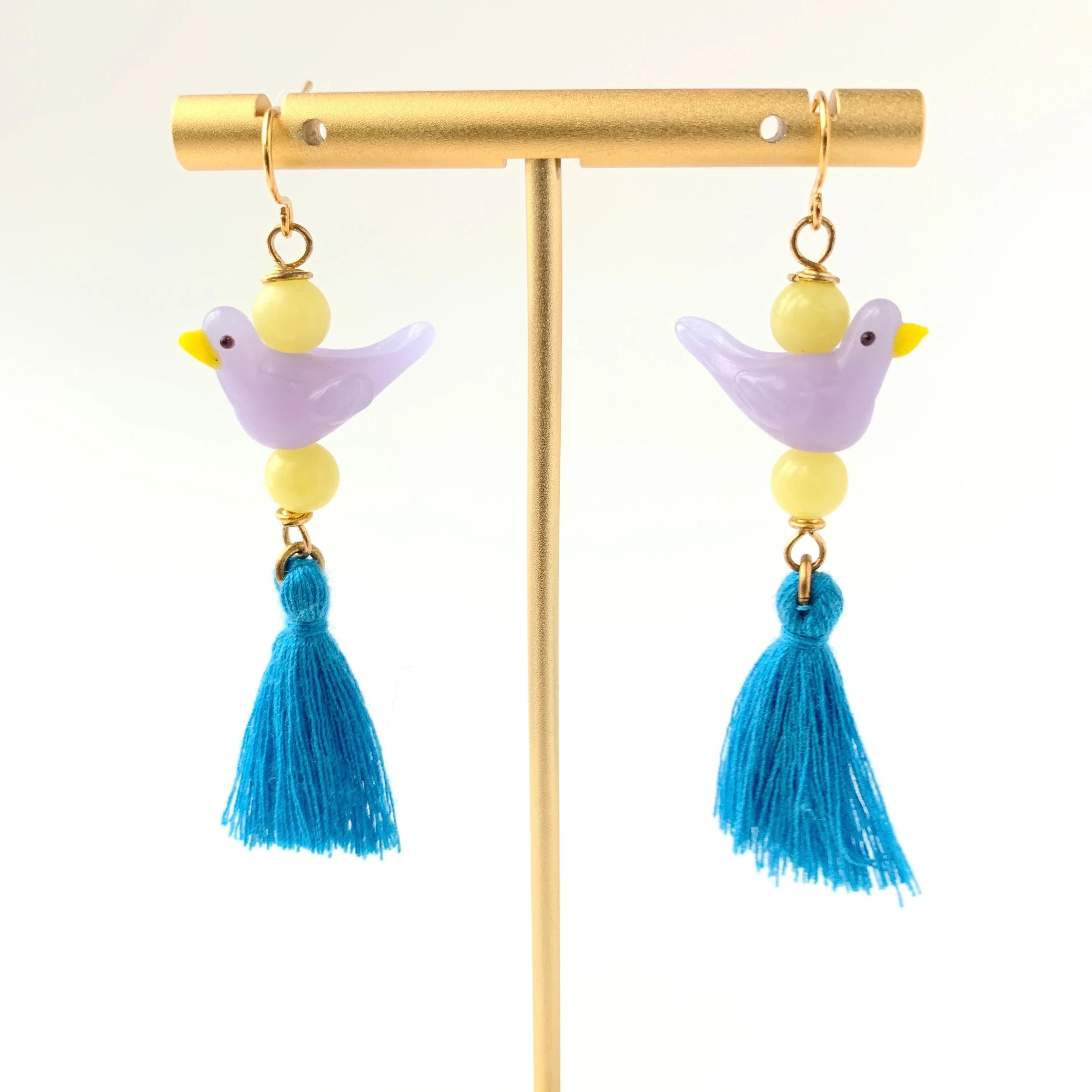 Little Glass Bird Earrings