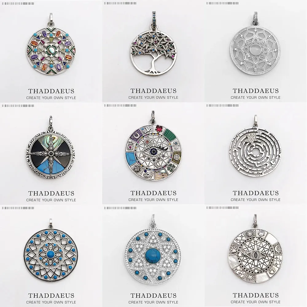 Magical Lucky Symbols Pendant Amulet - Boho Jewelry for Men & Women