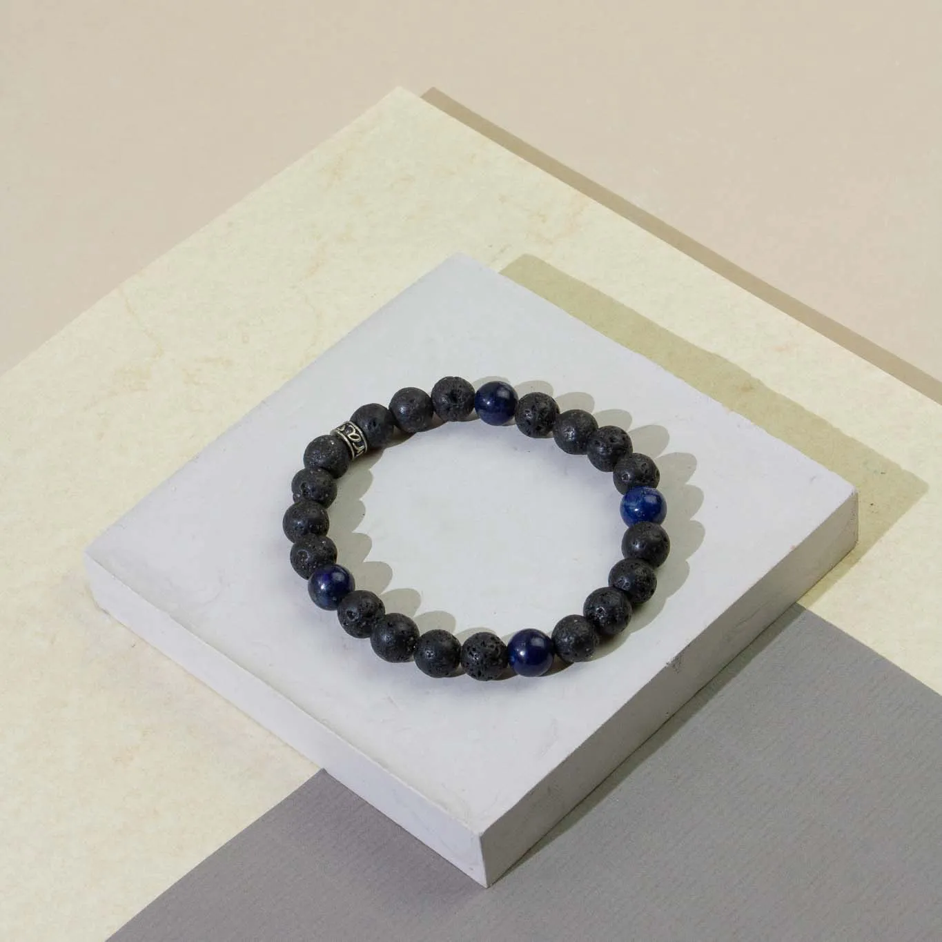 Men Earth Gemstone Bracelet