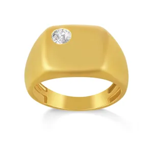 Men's .33ct Lab Grown Diamond Signet Ring