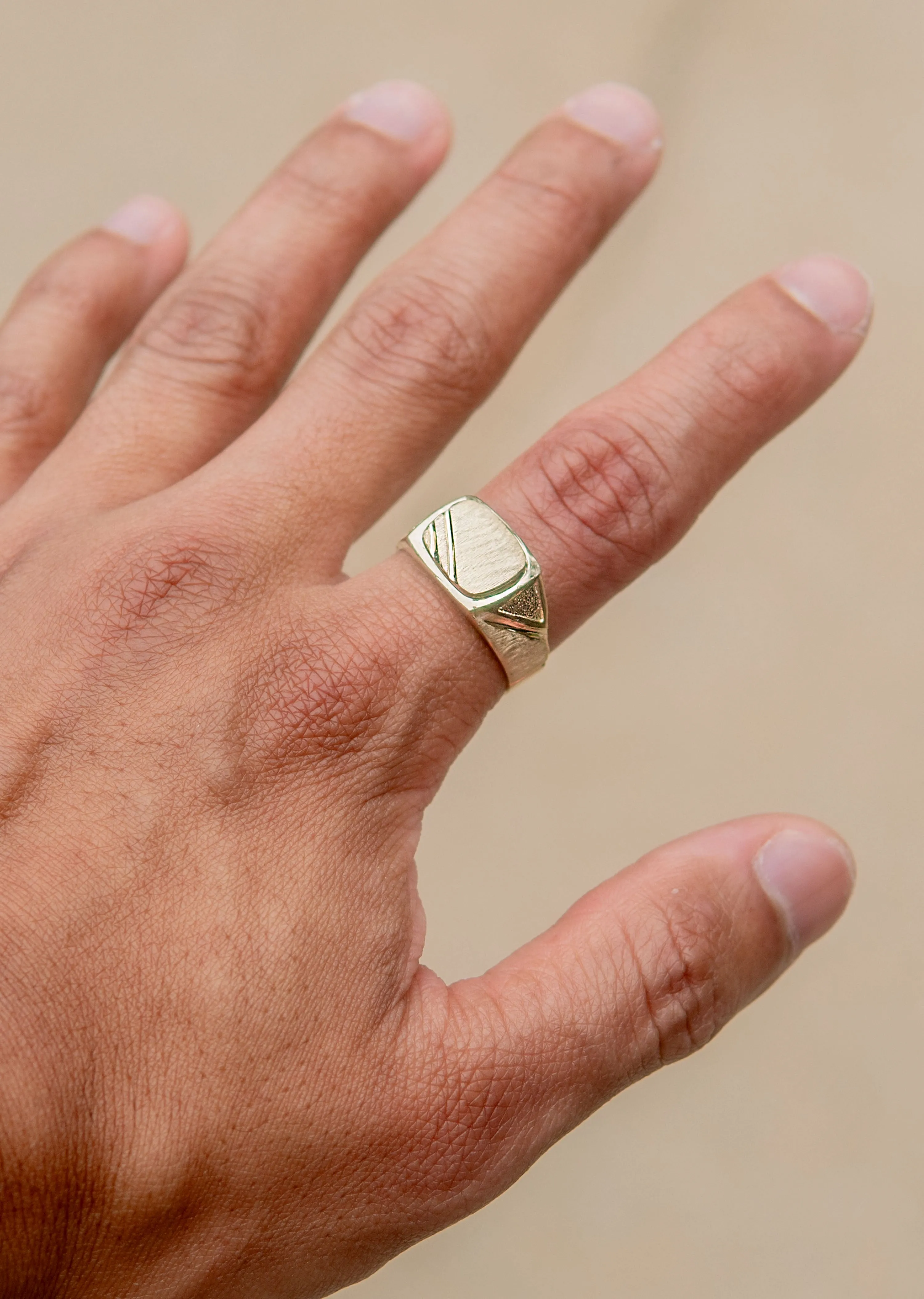 Mens Signet Ring - 10K Gold | 5 Grams