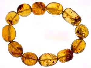 Mexican AMBER Crystal Bracelet - Beaded Bracelet, Handmade Jewelry, Healing Crystals and Stones, 48288