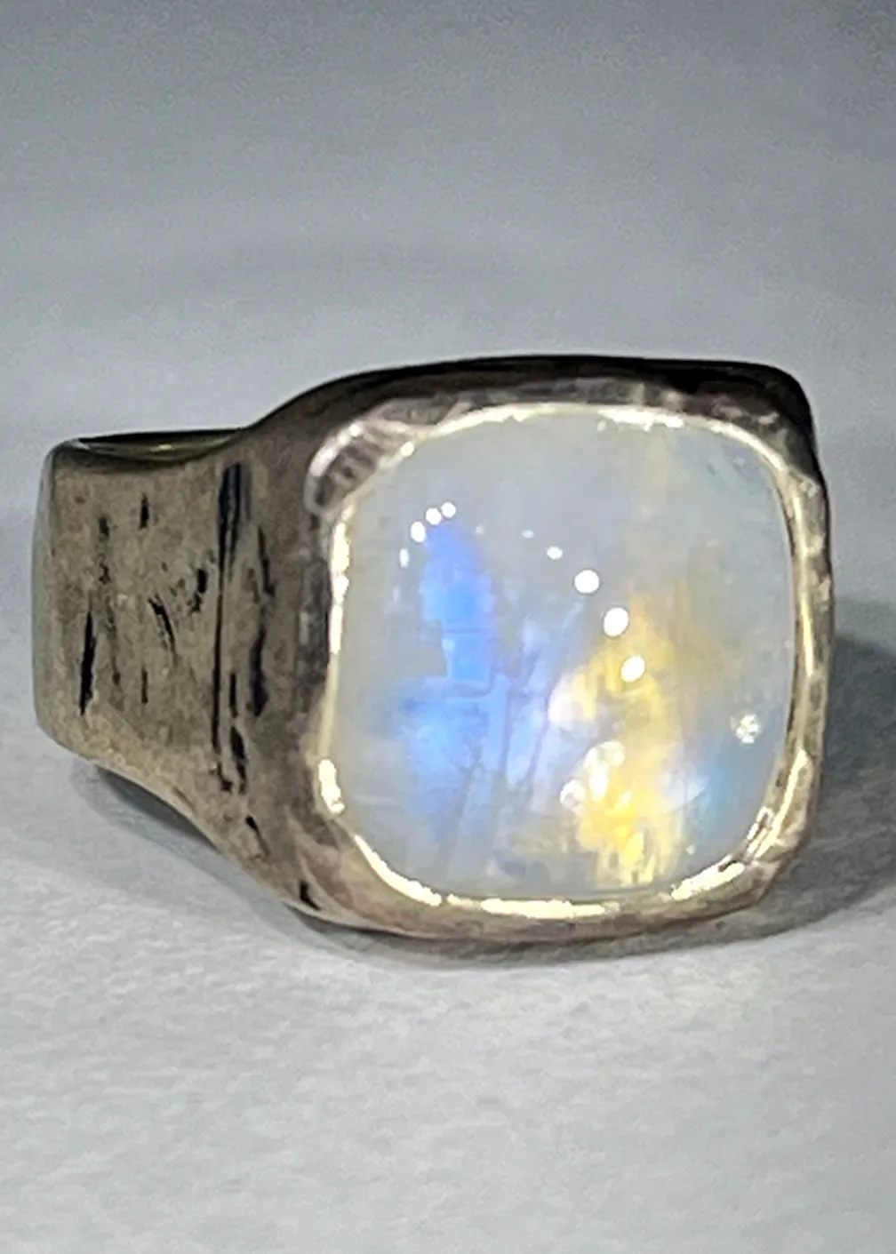 Moonstone Rainbow Ring