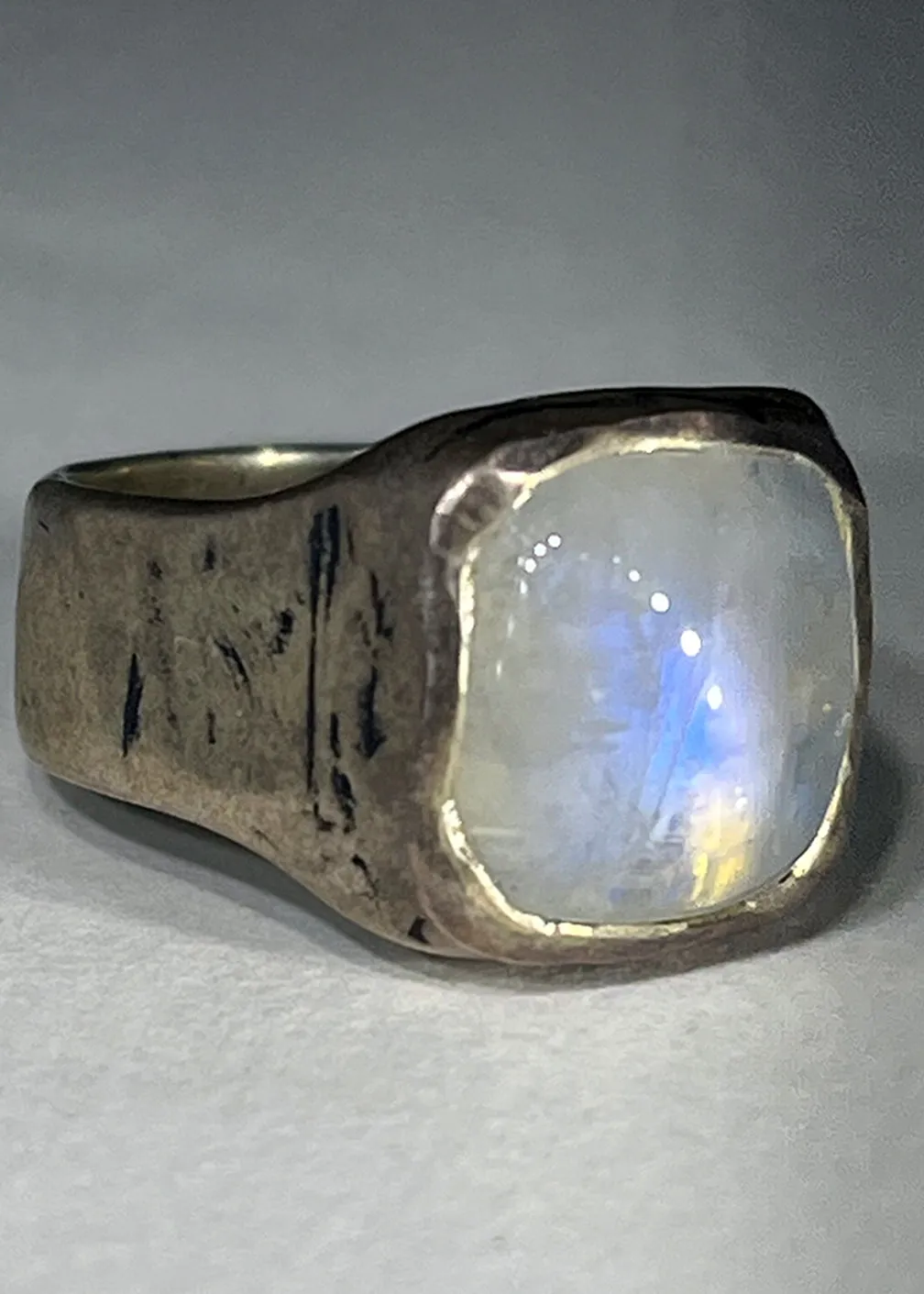 Moonstone Rainbow Ring