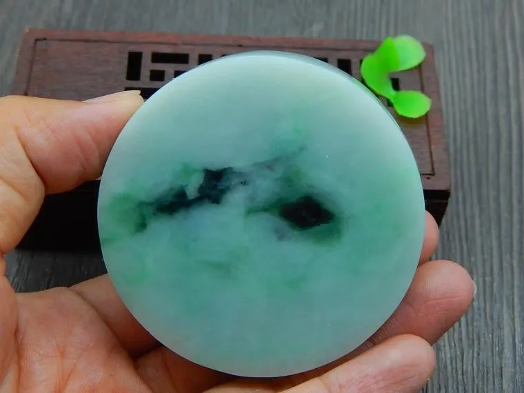 Natural Jade Rough Jadeite Raw (149g, 59X59X16.5mm)
