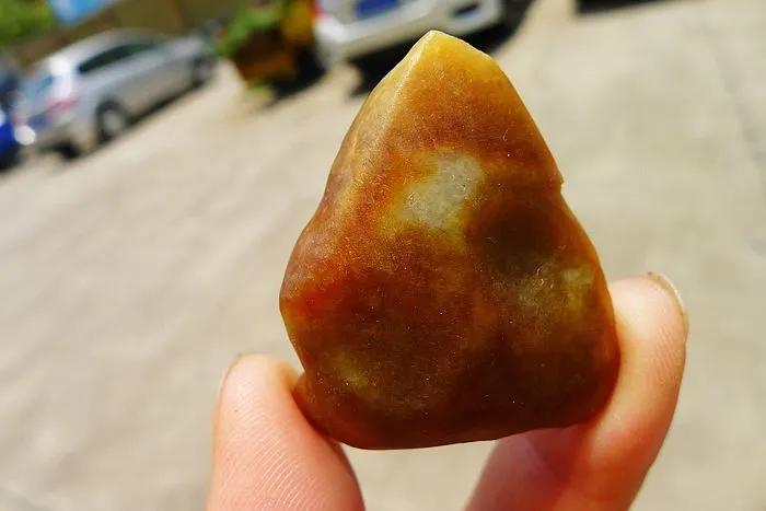 Natural Jade Rough Jadeite Raw (24g,3.7X3.3X1.2cm)