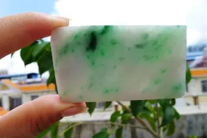 Natural Jade Rough Jadeite Raw (55g,6.5X3.9X0.75cm)