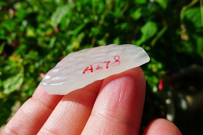 Natural Jade Rough Jadeite Raw (6.5g,3.8X2.1X0.5cm)
