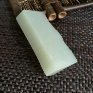 Natural Kunlun Jade Rough Nephrite Raw (180g,10X5X2.5cm)