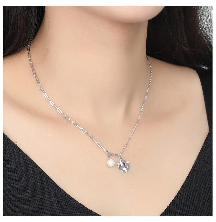 Necklace Pendant Blank Setting 12x14mm Sterling Silver White Gold Fine 925 For One Pearl Prong DIY Jewelry Finding Wholesale 1pc