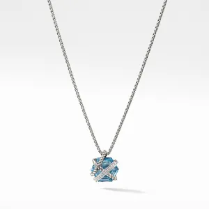 Necklace with Blue Topaz and Diamonds