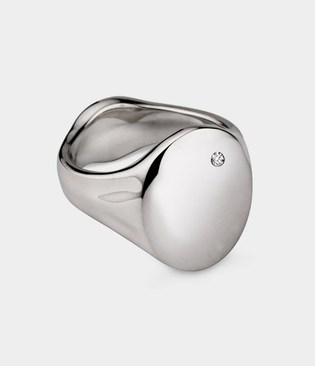 Oval Women's Signet Ring