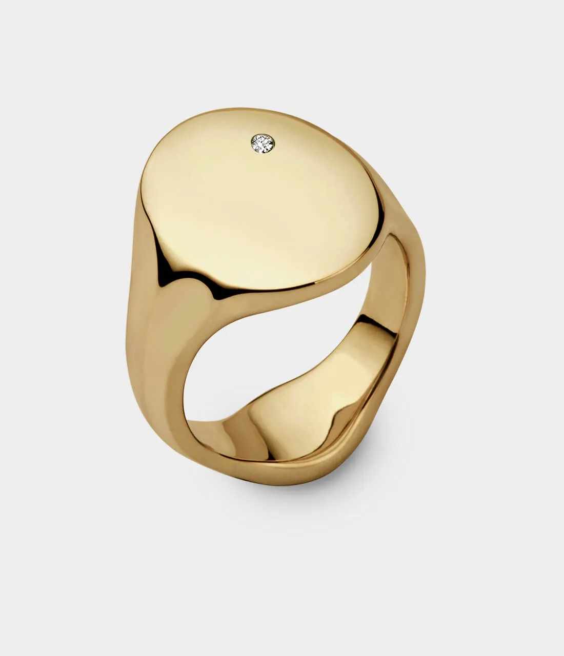 Oval Women's Signet Ring