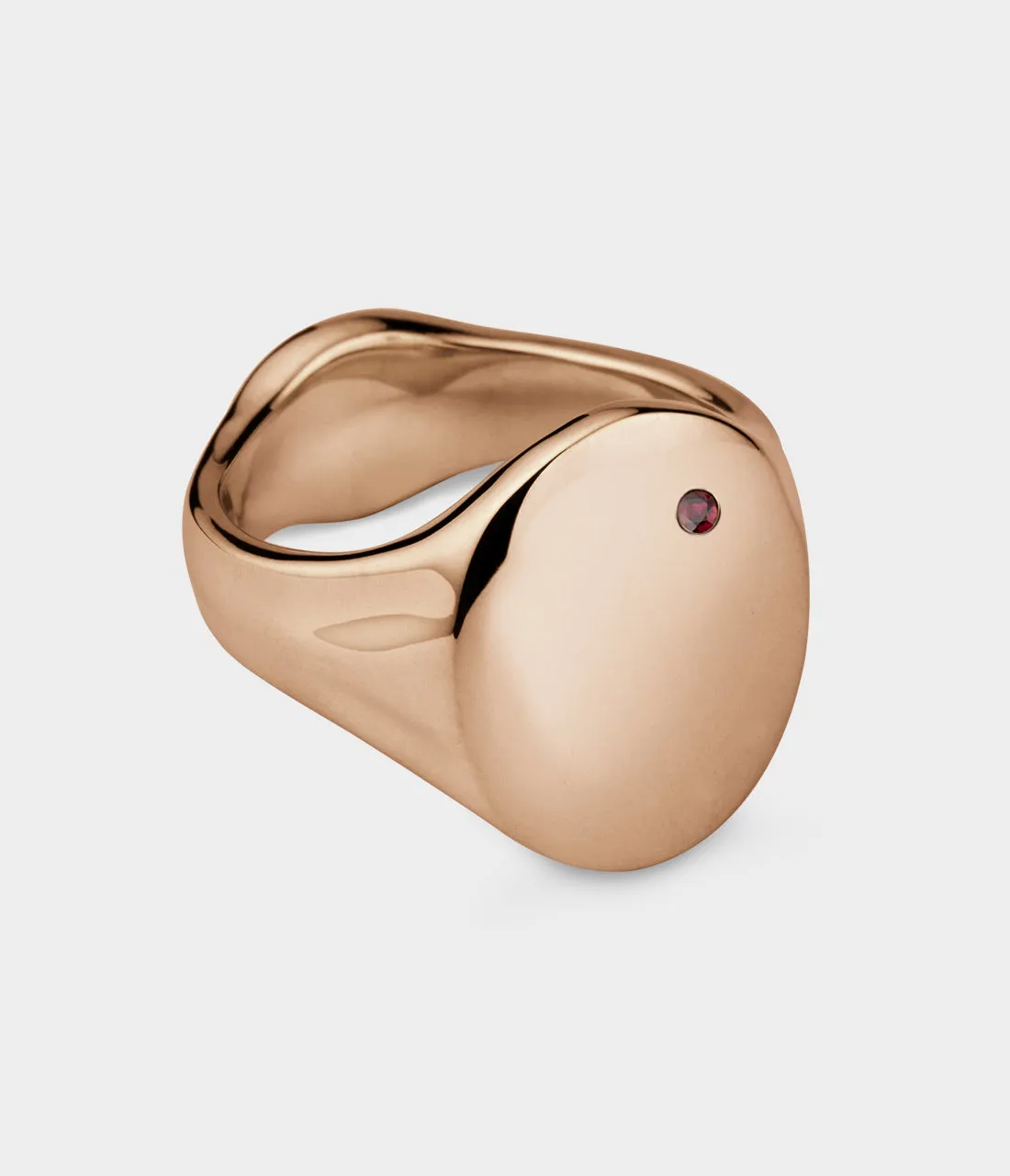 Oval Women's Signet Ring