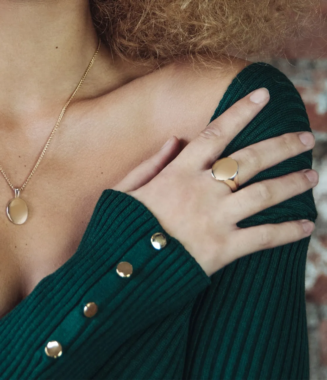 Oval Women's Signet Ring