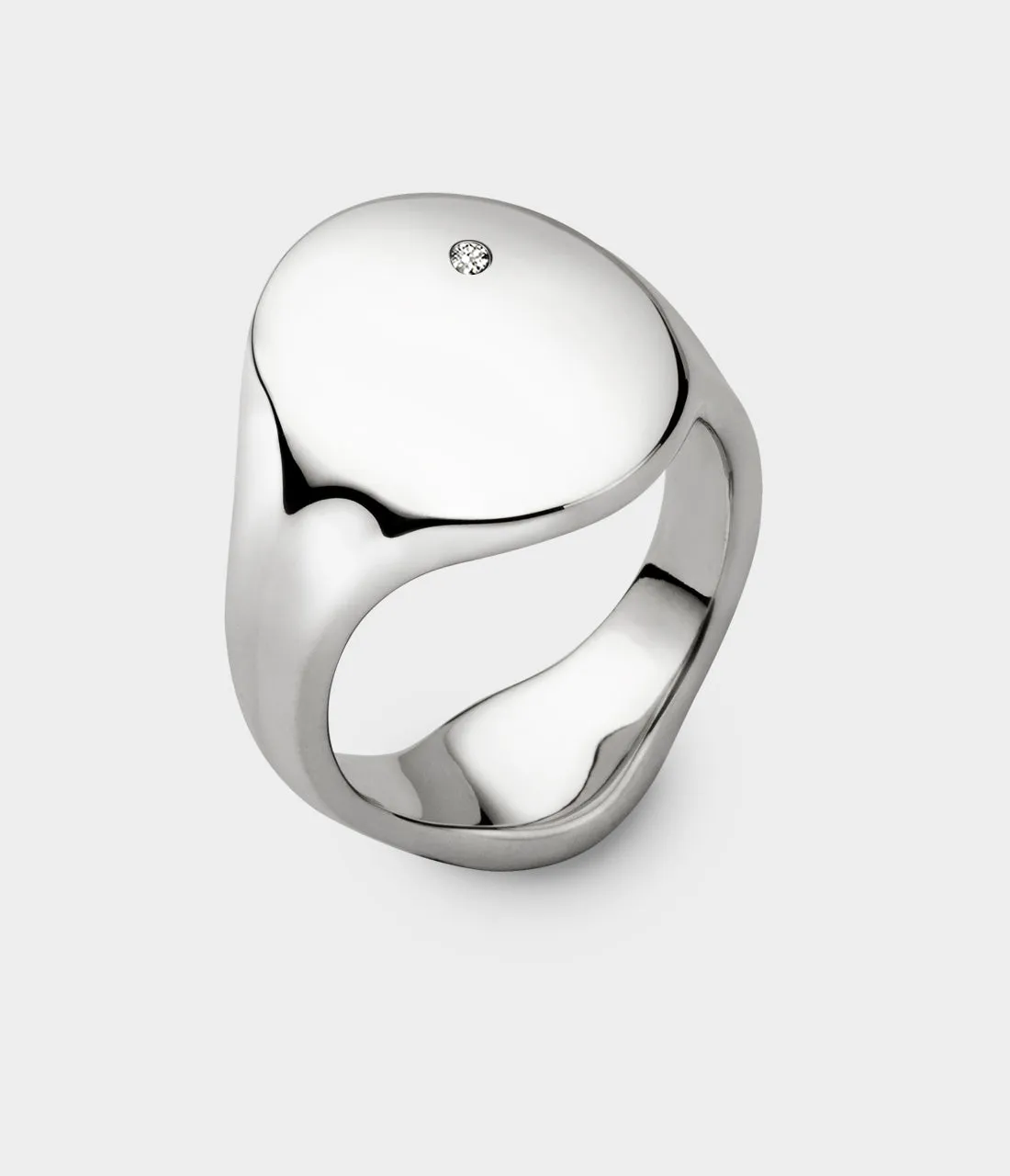 Oval Women's Signet Ring