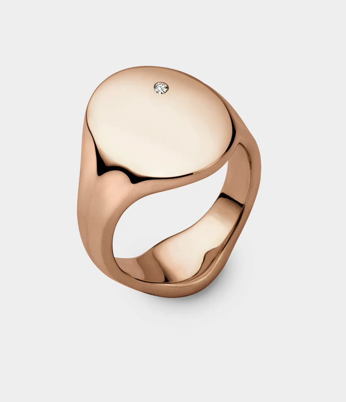 Oval Women's Signet Ring