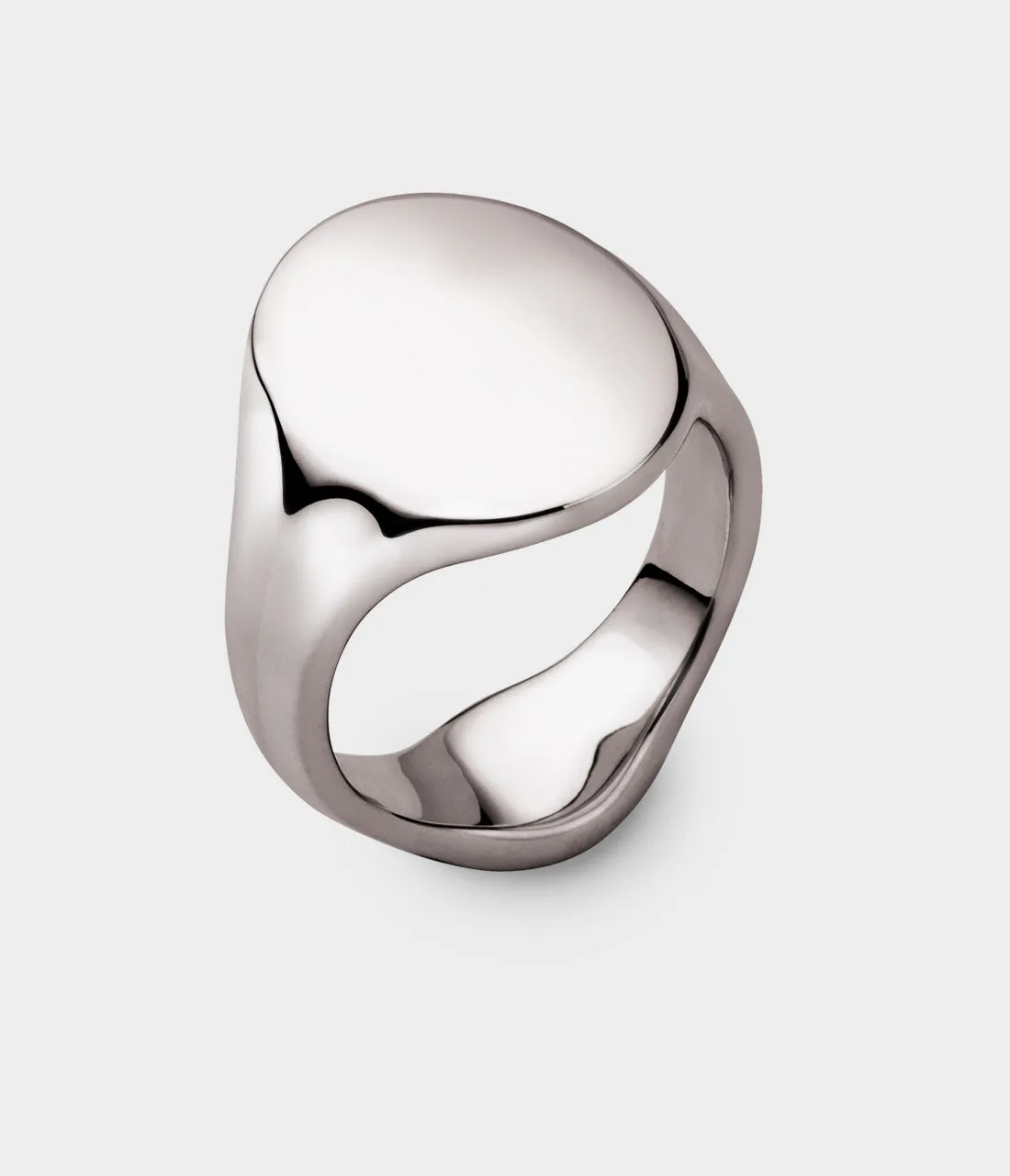 Oval Women's Signet Ring