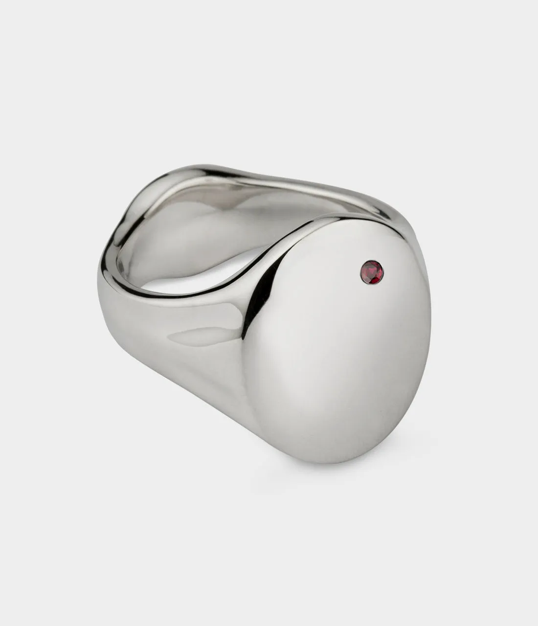 Oval Women's Signet Ring