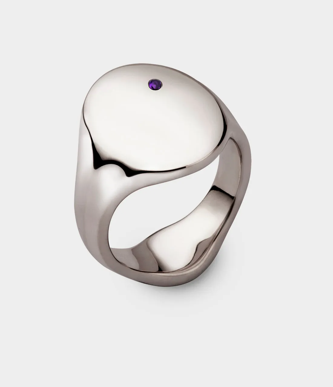 Oval Women's Signet Ring