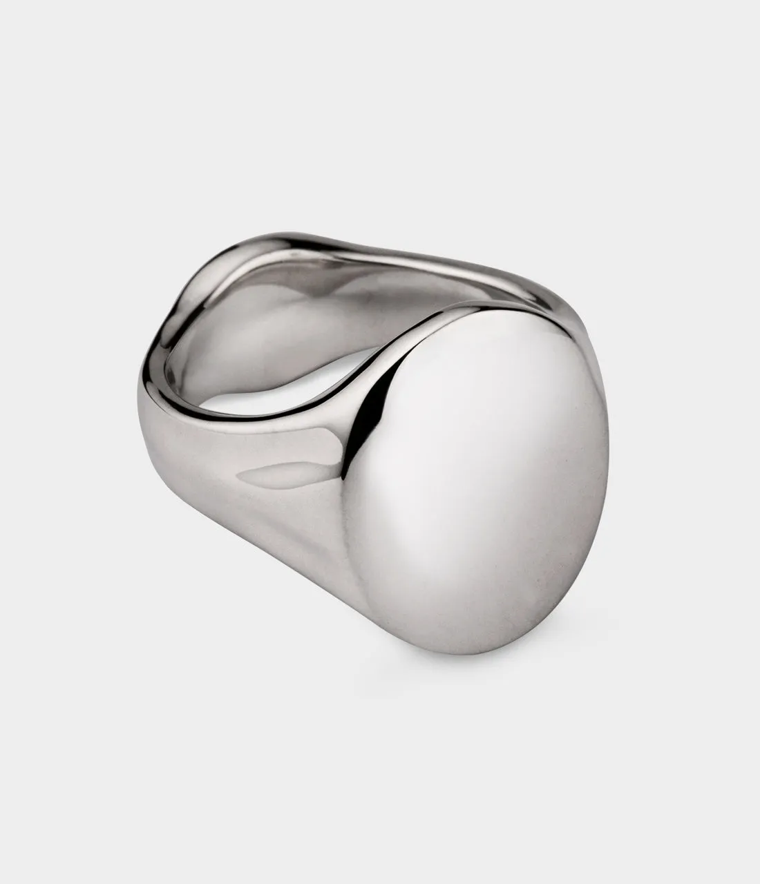 Oval Women's Signet Ring