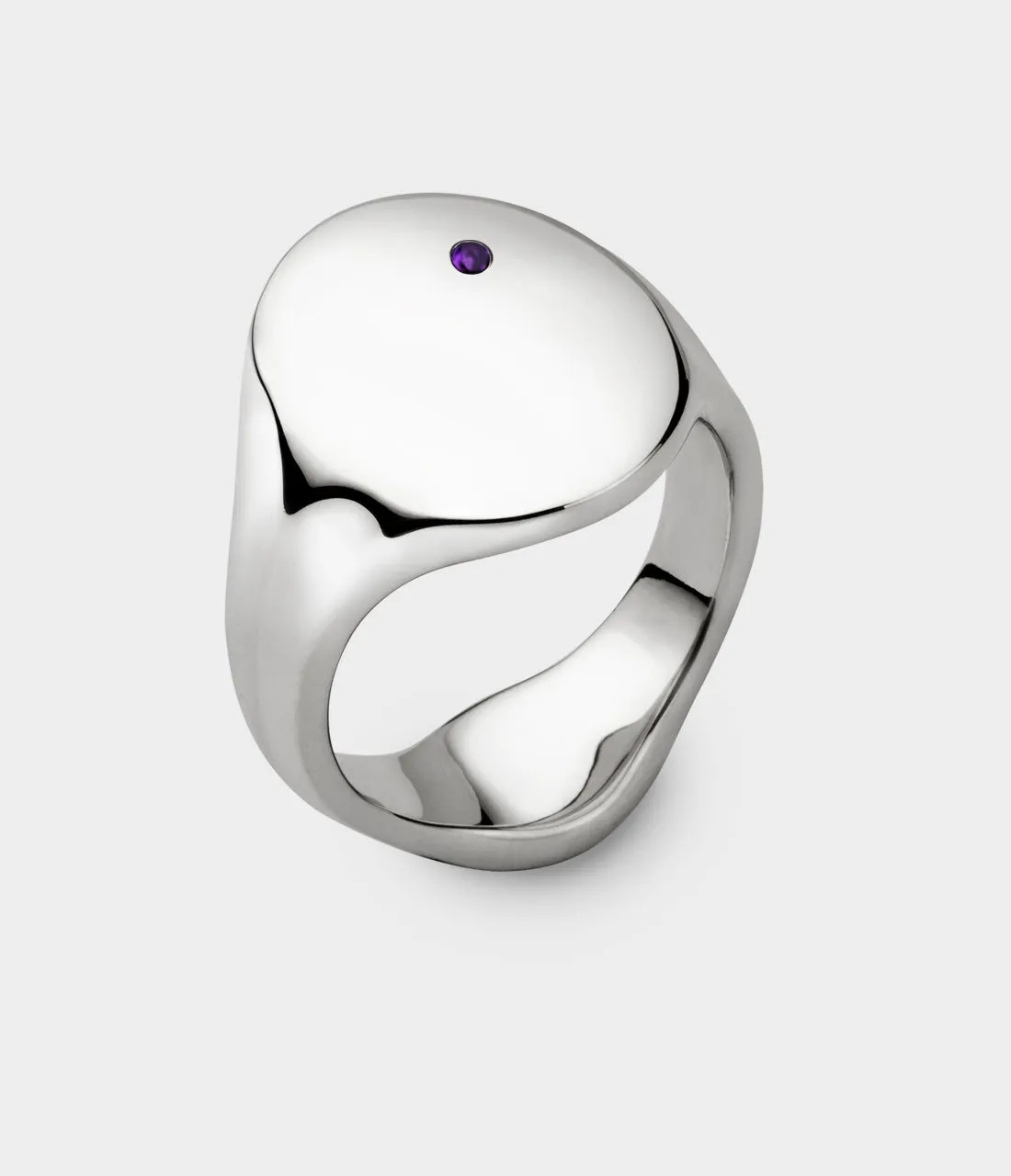 Oval Women's Signet Ring