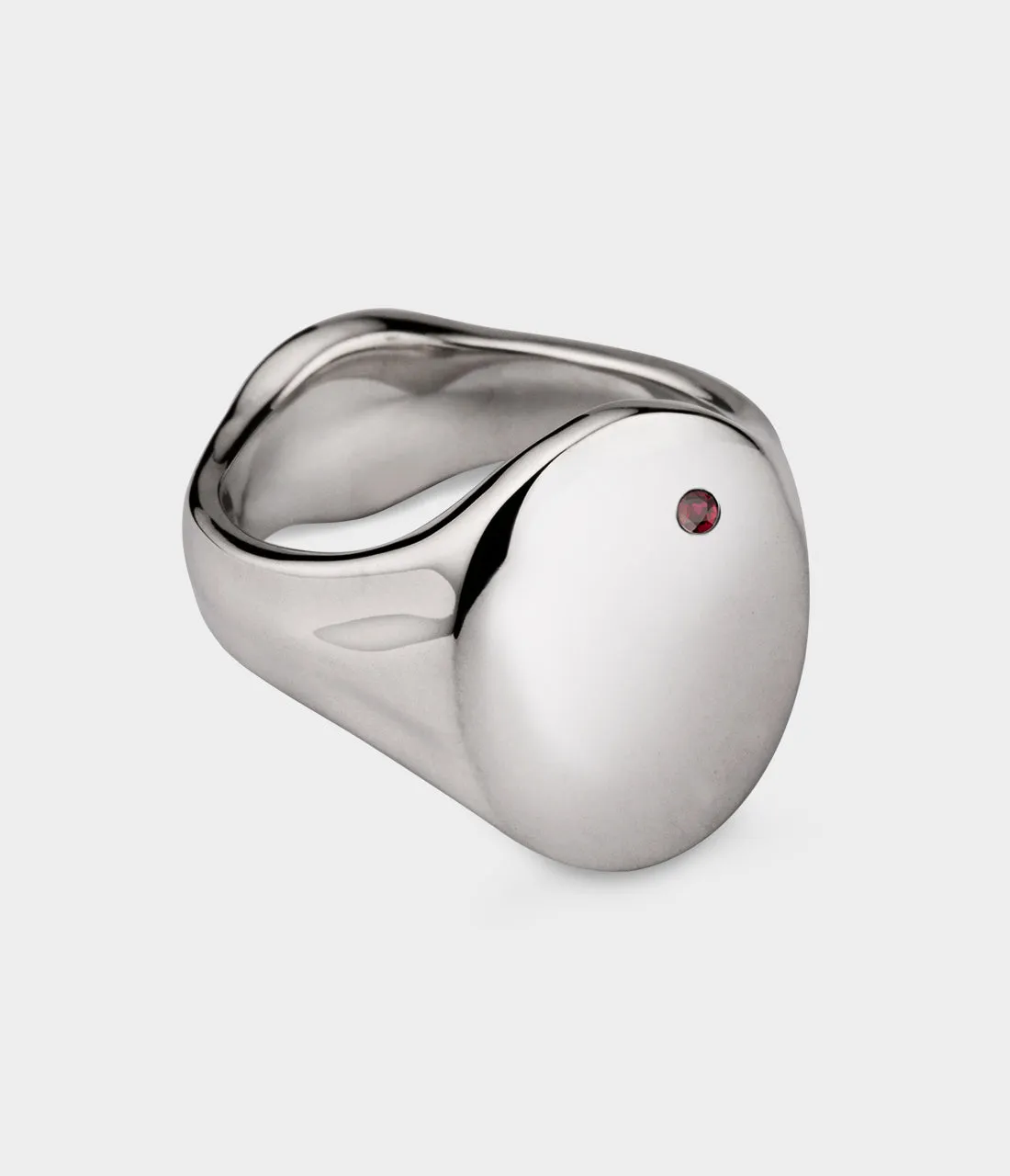 Oval Women's Signet Ring