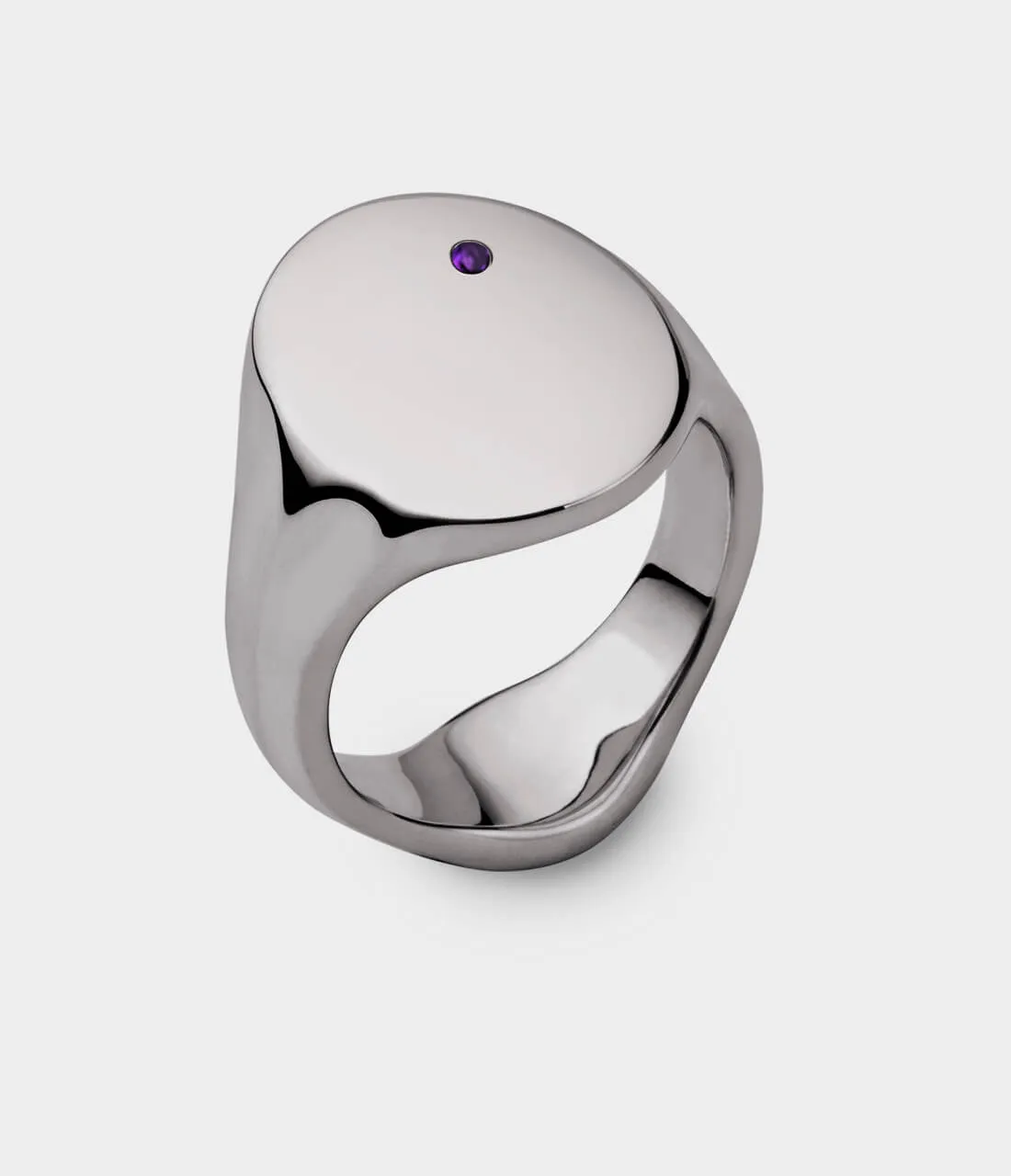 Oval Women's Signet Ring