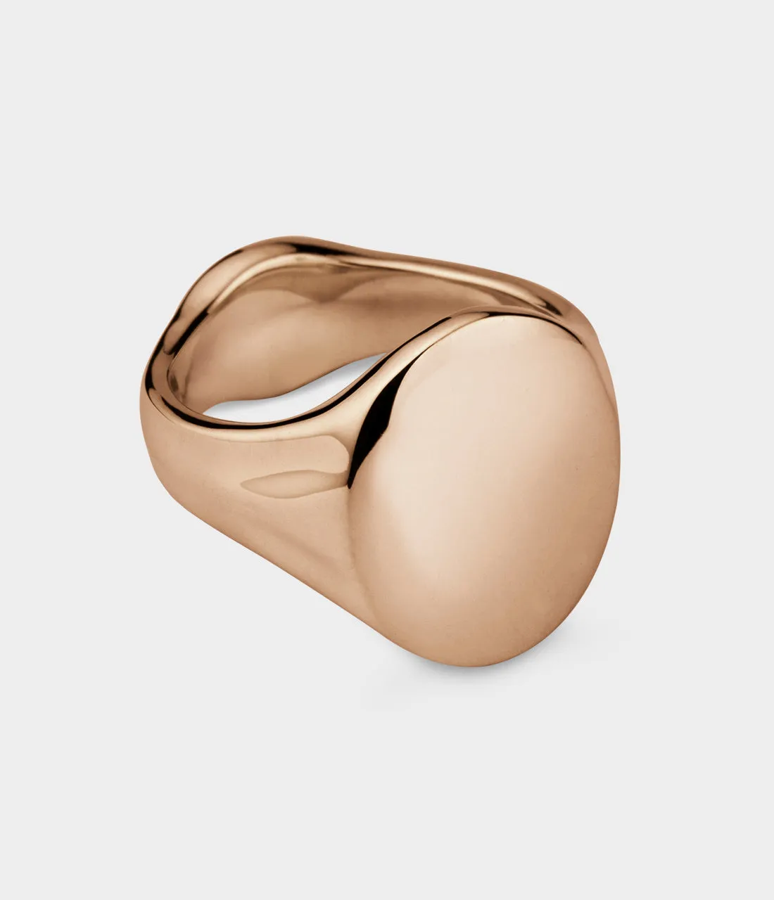 Oval Women's Signet Ring